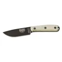 ESEE Knives ESEE-4HM Fixed Blade Knife 4.38" Drop Point 1095 Black Powder Coat Blade Micarta Handle Gray - Esee Knives