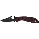 Spyderco Delica 4 Sprint Run Pocket Knife 2.9" Drop Point CTS PD#1 Black Blade Fiberglass Reinforced Nylon (FRN) Handle Burgundy - Spyderco