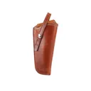 El Paso Saddlery 1920 Tom Threepersons OWB Holster Right Hand Ruger Blackhawk, Vaquero 5.5" Leather Russet Brown - El Paso Saddlery