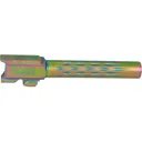 Faxon Match Series Barrel for Glock 17 Gen 1-4 9mm Luger 1 in 10" Twist Flame Fluted Stainless Steel Chameleon PVD - Faxon Firearms