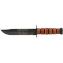 KA-BAR USMC 125th Anniversary Fixed Blade Knife 7" Clip Point 1095 Cro-Van Black Blade Ultramid Handle Black - Ka-Bar