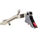 Overwatch Precision Combat Trigger (TAC) Kit for Glock 10mm Auto, 45 ACP Aluminum Gunmetal Gray Shoe, Red Safety - Overwatch Precision