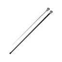 Cold Steel Aluminum Head Sword Cane 25.75" 1055 Carbon Steel Blade Fiberglass Carbon Fiber Composite Shaft Black - Cold Steel