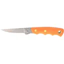 Knives of Alaska Jaeger Fixed Blade Knife 3.5" Drop Point D2 Bead Blasted Blade SureGrip Handle Orange - Knives Of Alaska