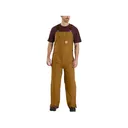 Carhartt Men's Loose Fit Washed Duck Insulated Bibs Carhartt Brown XL - Carhartt
