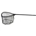 Ranger Landing Nets Tournament Series Landing Net 54-84" Telescoping Handle 25" x 25" Hoop Rubber Coated Nylon Black - Ranger