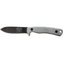 ESEE Knives Ashley Emerson Game Knife (AGK) Fixed Blade Knife 3.5" Drop Point 1095 Stonewashed Black Oxide Blade Canvas Micarta Handle Tan - ESEE Knives