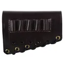 Galco Butt Cuff Stock Rifle Ammo Holder Right Hand 30-06 5-Round Leather Dark Havana - Galco