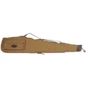 Boyt Signature Series Scoped Rifle Gun Case 50" with Pocket and Sling Quilted Canvas with Leather Trim Khaki - Boyt