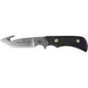 Knives of Alaska Trekker Whitetail Fixed Blade Knife 3.25" Drop Point with Gut Hook D2 Bead Blasted Blade SureGrip Handle Black - Knives Of Alaska
