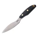 Knives of Alaska Yukon #2 Fixed Blade Knife 3.95" Elliptical D2 Bead Blasted Blade SureGrip Handle Black - Knives Of Alaska