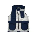 Wild Hare Heatwave Mesh Shooting Vest Right Hand Navy/Silver 2XL - Wild Hare Shooting Gear