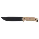 Ontario Mil-Spec RAT-7 Fixed Blade Knife 6.5" Drop Point 1095 Black Carbon Steel Blade Micarta Handle Green - Ontario