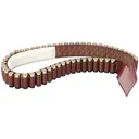 Triple K 208 Shotgun Shell Bandolier 12-Gauge 50-Round Leather Walnut Oil - Triple K
