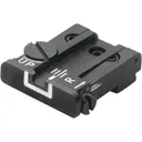LPA TPU Adjustable Rear Sight for Glock 17, 19, 22, 23, 34, 35 Steel White Outline - Lpa Sights