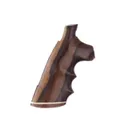 Hogue Fancy Hardwood Grips with Accent Stripe, Finger Grooves and Contrasting Butt Cap for Colt Anaconda, King Cobra Rosewood - Hogue
