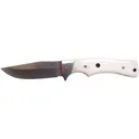 PUMA Deadwood Canyon Fixed Blade Knife 3.8" Drop Point DIN 1.4116 Satin Blade Bone Handle White - Puma