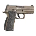 Hogue Extreme Series Grips for Sig P320 AXG Flat Panels Inverse Checkered G10 GMascus Gray - Hogue
