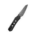 CIVIVI Vision FG Pocket Knife 3.54" Reverse Tanto Damascus Blade Canvas Micarta Handle Black - CIVIVI Knives