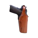Bianchi 19L Thumbsnap OWB Holster Right Hand 1911 Government Leather Tan - Bianchi Holsters