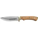 PUMA Teton Fixed Blade Knife 4.75" Drop Point DIN 1.4116 Satin Blade Zebrawood Handle Wood - Puma