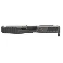 Agency Arms Hybrid Slide for Glock 19 Gen 5 with Agency Optics System (AOS) Black DLC - Agency Arms