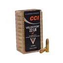 CCI Velocitor 22LR Ammo 40 Grain Plated Hollow Point Case of 5000 (100 Boxes of 50) - CCI