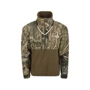 Drake Men's Guardian Flex Fleece Eqwader Quarter Zip Jacket Mossy Oak Shadow Grass Habitat 2XL - Drake Waterfowl