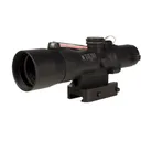 Trijicon ACOG TA33 Compact Rifle Scope 3x 30mm Dual-Illuminated Red Chevron 7.62x51mm/175gr. Ballistic Reticle Low Q-LOC Mount Matte Black - Trijicon