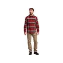 Sitka Gear Men's Ashland Lightweight Flannel Shirt Dark Red Fall Plaid Medium - Sitka Gear