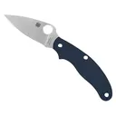 Spyderco UK Penknife Pocket Knife 2.95" Clip Point CPM-SPY27 Satin Blade G-10 Handle Blue - Spyderco