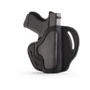 1791 Gunleather Carbon Fiber OWB Holster Right Hand Glock 42, 43, 43X, 1911 Officer, Kimber Micro 380, Micro 9, Ruger LC9, Sig Sauer P365 Leather Carbon Fiber - 1791 Gunleather