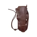 Hunter 1080 Double Loop OWB Holster Right Hand Colt New Frontier 22, Ruger Single Six, Heritage Rough Rider 4.75" to 6.75" Leather Antique Brown - Hunter