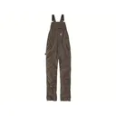 Carhartt Men's Rugged Flex Relaxed Fit Canvas Bibs Gravel 40" Waist 34" Inseam - Carhartt