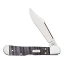 Case Mini CopperLock Folding Knife 2.72" Clip Point Tru-Sharp Mirror Polished Blade Curly Maple Wood Handle Purple - Case Knives