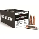 Nosler AccuBond 375 Caliber (375 Diameter) Bullets 300 Grain Bonded Polymer Tip with Cannelure Box of 50 - Nosler
