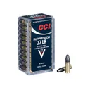 CCI Suppressor 22LR Ammo 45 Grain Lead Hollow Point Box of 500 (10 Boxes of 50) - Cci