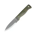 Condor Knives Bushlore Fixed Blade Knife 4.3" Drop Point 1075 Satin Blade Micarta Handle Green - Condor Knives