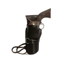 Triple K 114 Cheyenne Western OWB Holster Left Hand Colt Single Action Army, Ruger Blackhawk, Vaquero 5.5" Barrel Leather Black - Triple K