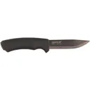 Morakniv Bushcraft Survival Fixed Blade Knife 4.29" Drop Point Carbon Black Blade TPE Handle Black - Morakniv