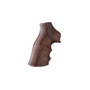 Hogue Fancy Hardwood Grips with Finger Grooves for Ruger GP100, Super Redhawk Rosewood - Hogue