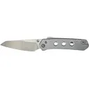 CIVIVI Vision FG Pocket Knife 3.54" Reverse Tanto Nitro-V Satin Blade Lexan Handle Silver - CIVIVI Knives