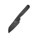 CIVIVI Hid Pocket Knife 4.14" Reverse Tanto Sandvik 14C28N Black Stonewash Blade G-10 Handle Black - Civivi