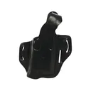 DeSantis Gunhide Tac-Lite OWB Holster Right Hand Glock 19, 19X, 23, 32, 45 with Streamlight TLR-7, TLR-8 Leather Black - Desantis Gunhide