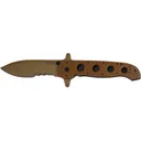 CRKT M21-14DSFG Pocket Knife 3.98" Partially Serrated Spear Point 1.4116 Titanium Nitride Blade G-10 Handle Desert Tan - Crkt