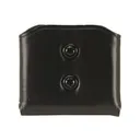 Galco DMC Single Stack Double Magazine Pouch 45 ACP, 10mm Leather Black - Galco
