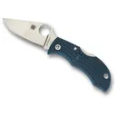 Spyderco Manbug Pocket Knife 1.97" Leaf K390 Satin Blade Fiberglass Reinforced Nylon (FRN) Handle Blue - Spyderco