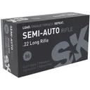 SK Semi Auto Rifle 22LR Ammo 40 Grain Round Nose Box of 500 (10 Boxes of 50) - SK