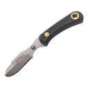 Knives of Alaska Muskrat Fixed Blade Knife 2.25" Caping D2 Bead Blasted Blade SureGrip Handle Black - Knives Of Alaska