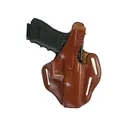 Bianchi 77 Piranha OWB Holster Right Hand Glock 19, 19X, 23, 32, 45 Leather Tan - Bianchi Holsters